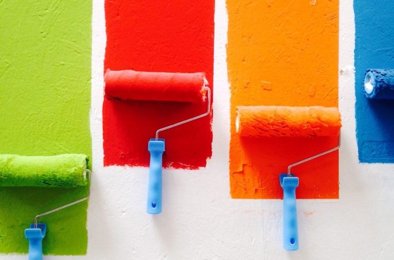 Wand streichen mit Rand